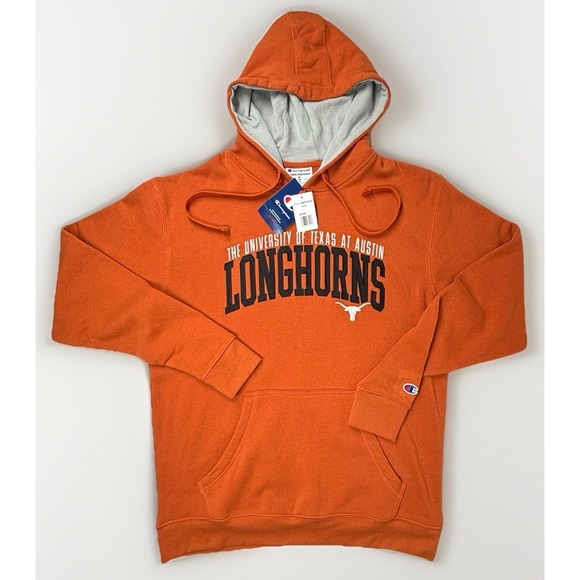 Champion Texas Orange UT Longhorns Team‎ Pullover Hoodie Medium Austin NCAA NWT - Picture 1 of 7